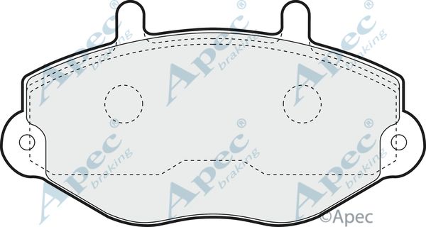 APEC BRAKING Комплект тормозных колодок, дисковый тормоз PAD729